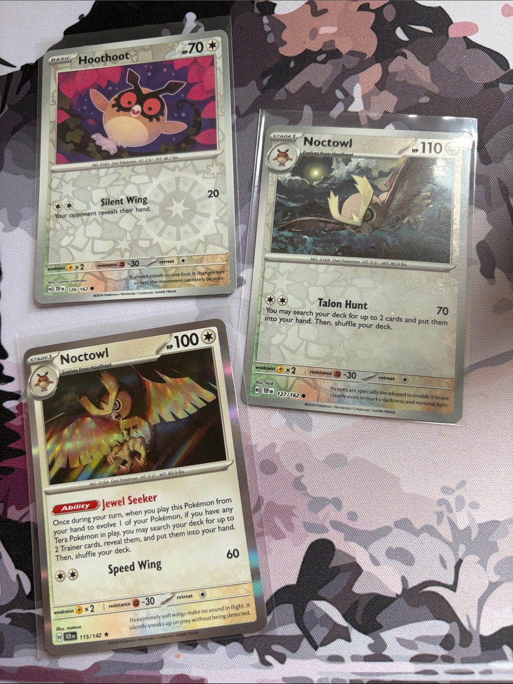 Hoothoot Noctowl Reverse Holo Holo Evolution Pokémon Card Lot TCG ✨5/$25✨